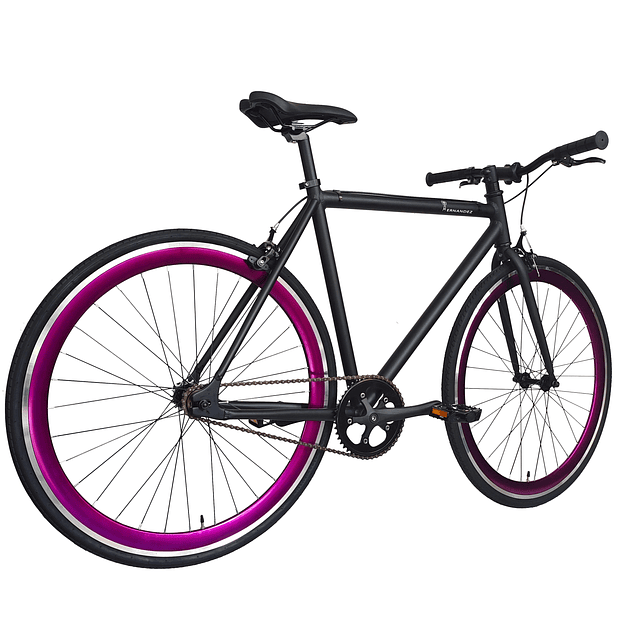 FIXIE NEGRO MATTE / PÚRPURA METÁLICO