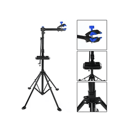 Soporte caballete de reparación de bicicletas.