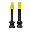 2 VÁLVULAS FINAS TUBELESS DE ALUMINIO ANODIZADO NEGRO DESMONTABLES + LLAVE 40MM