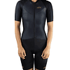 Body de ciclismo manga corta - Negro