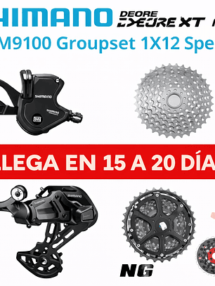 Grupo Shimano Deore M6100 1x12 Velocidades – Kit Completo MTB (RÉPLICA)