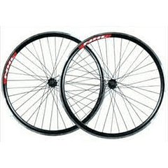 PAR DE AROS DOBLE PARED LISTOS PARA USAR PARA BICI 24 CON MAZAS EVOLVE CON RODAJE PARA FRENOS V-BRAKE