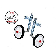 Par de ruedas auxiliares para bicicleta aro 20