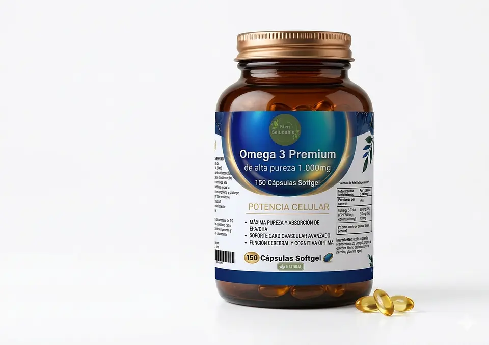 Omega 3 Alta pureza 1.000mg, 150 Cápsulas  2