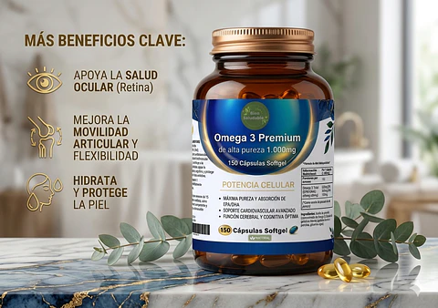 Omega 3 Alta pureza 1.000mg, 150 Cápsulas 