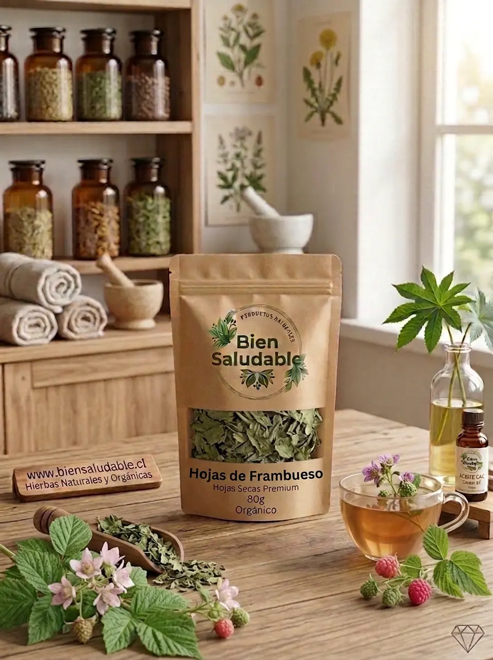 Infusión de hojas de Frambueso 80g 1