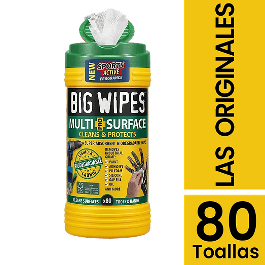 Toallas desengrasante para superficies Multi Surface 1