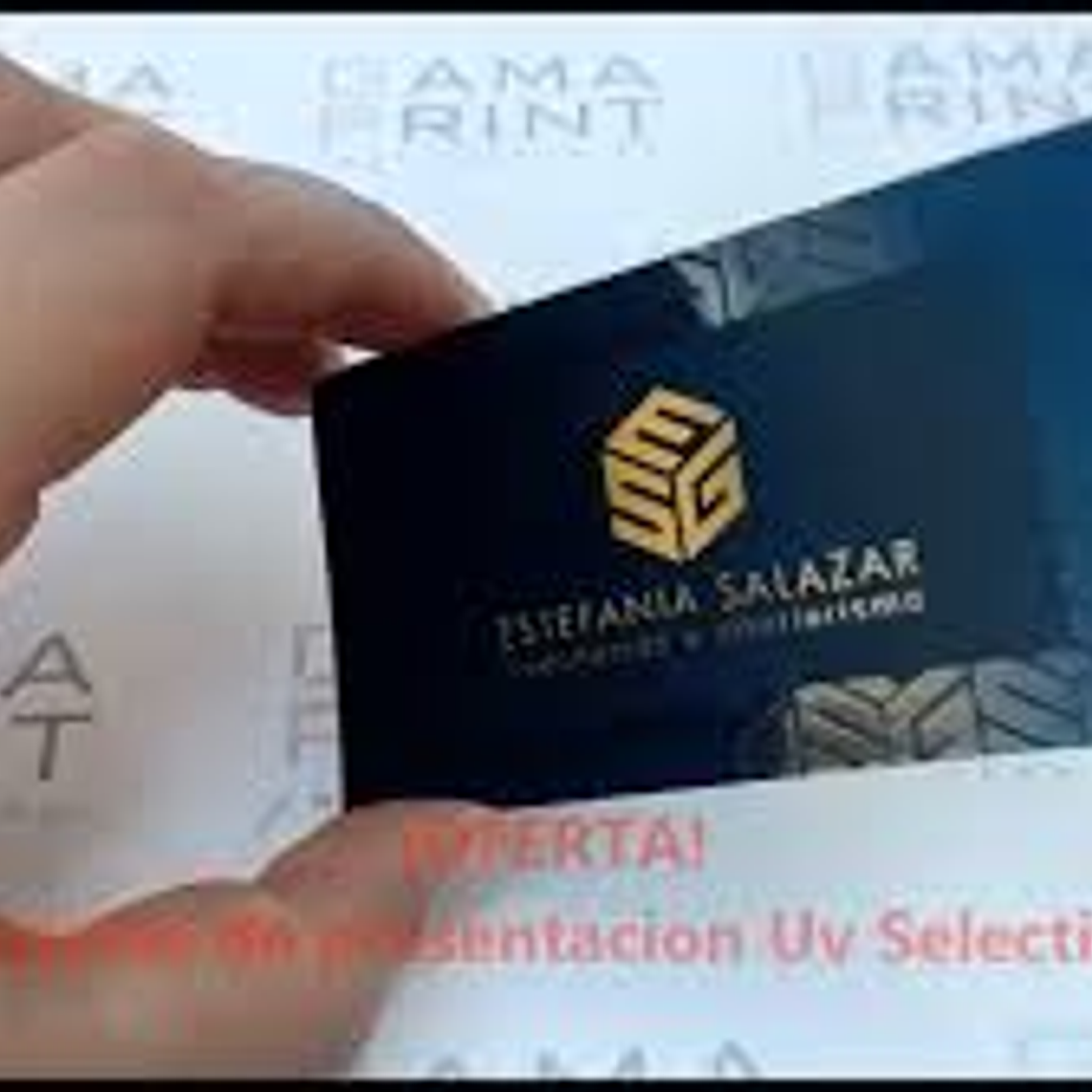 TARJETAS DE PRESENTACION MATE + UV SELECTIVO 1
