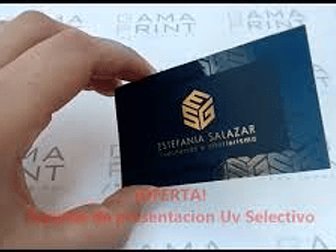 TARJETAS DE PRESENTACION MATE + UV SELECTIVO
