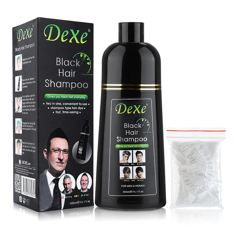 Shampoo DEXE  Cubre Canas En 5 Minutos.  1