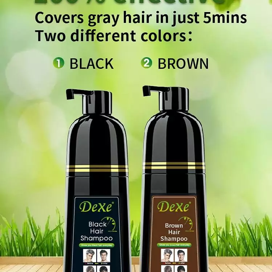 Shampoo DEXE  Cubre Canas En 5 Minutos.  5