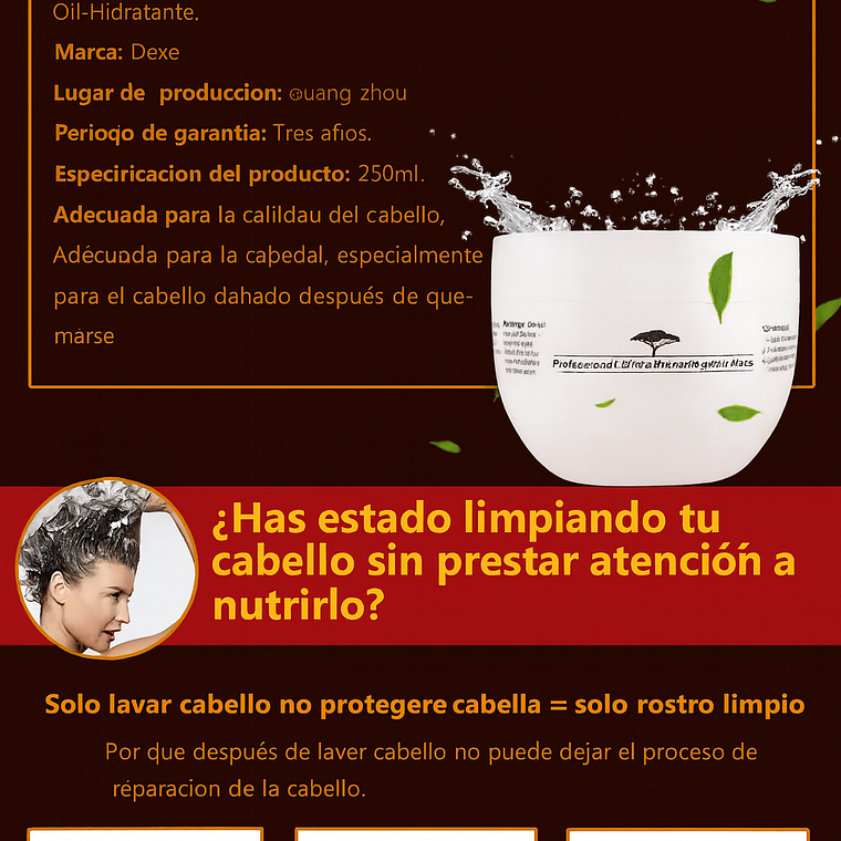 Mascarilla Capilar de Argán 250 gr 3