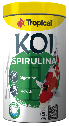 TROPICAL KOI SPIRULINA, PELLET TAMAÑO S 1000 ML / 320 GR