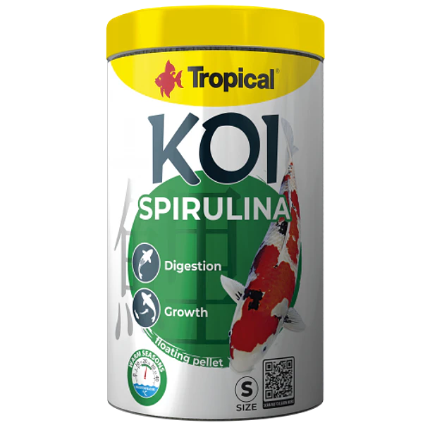 TROPICAL KOI SPIRULINA, PELLET TAMAÑO S  1000 ML / 320 GR 1