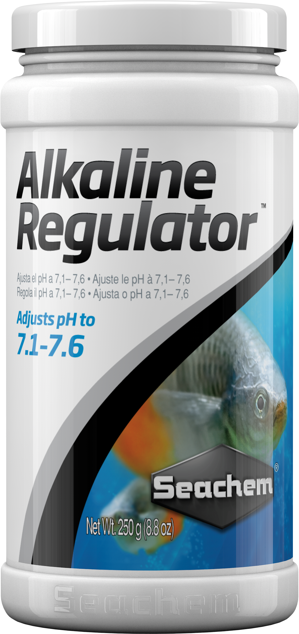 SEACHEM Alkaline Regulator 250g - Ajusta el pH al rango alcalino (7.1 - 7.6)