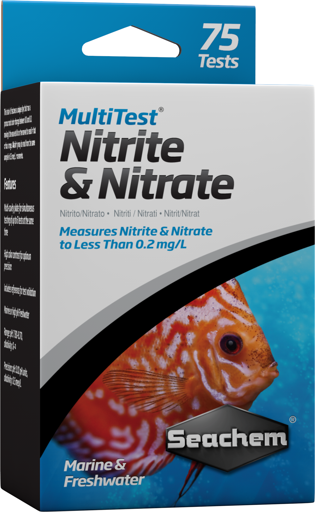 SEACHEM MultiTest: Nitrite & Nitrate 75 Test