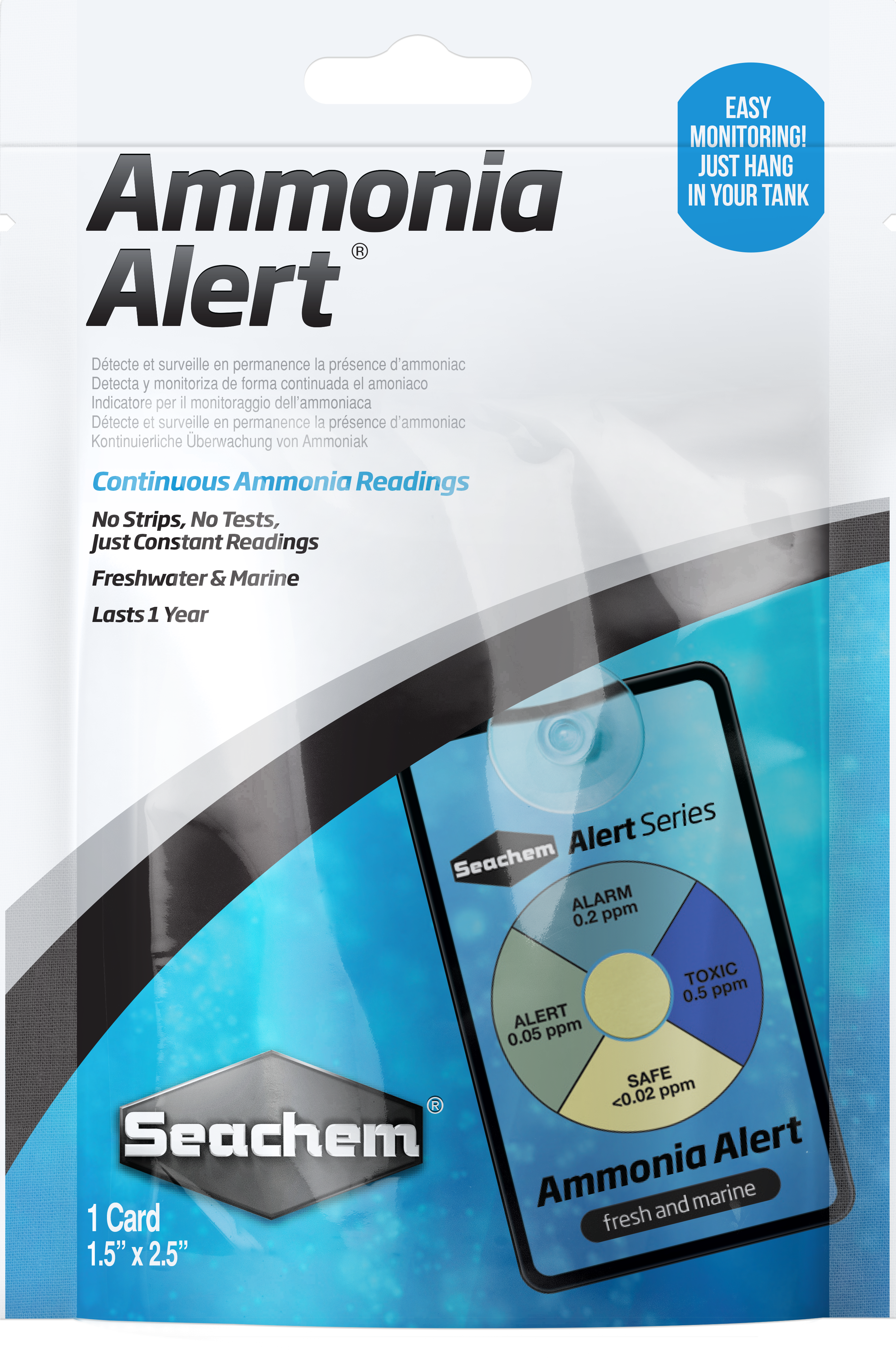 SEACHEM Ammonia Alert (Duración 1 Año)