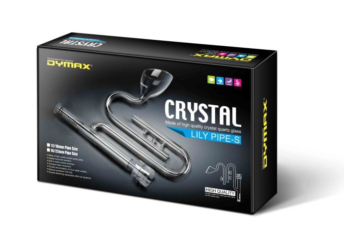 DYMAX LILY PIPE-S CRYSTAL W/SURFACE SKIMMER 12/16MM