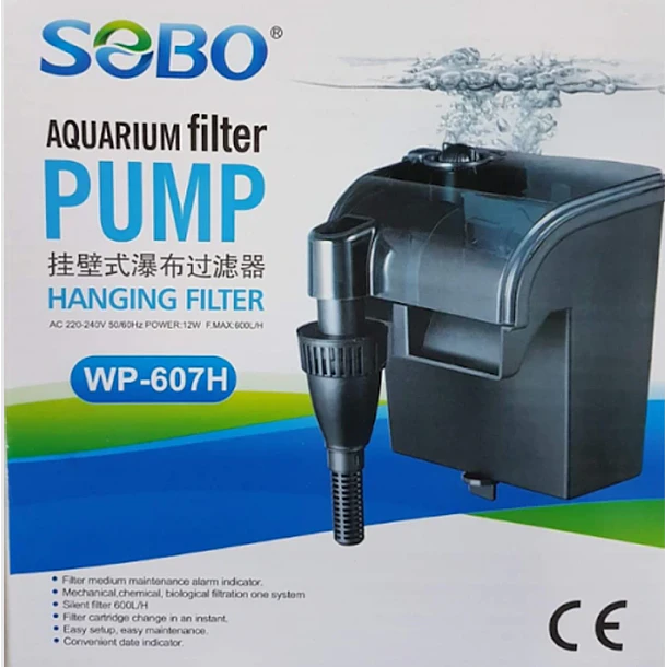 REV SOBO Filtro mochila cascada WP-607H 600L/H 1