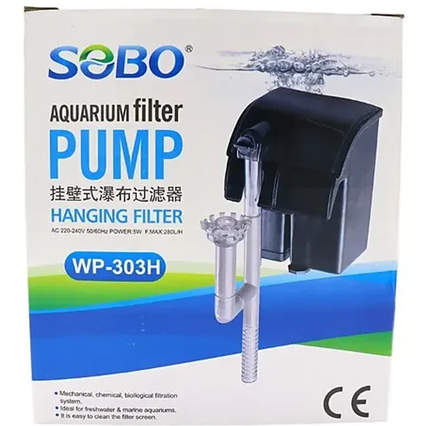 REV SOBO Filtro mochila cascada WP-303H 280L/H 1