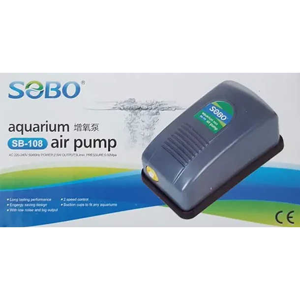 REV SOBO BOMBA DE AIRE  SB-108 1 SALIDA 2,5L/M 1