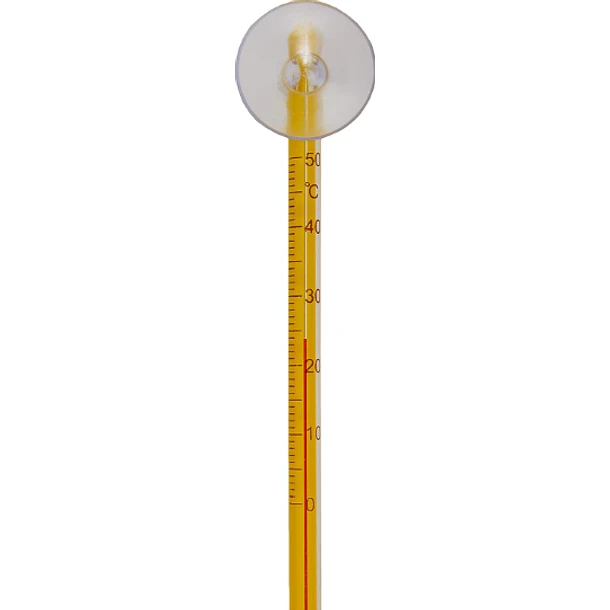 TERMOMETRO PARA ACUARIOS VIDRIO AMARILLO CON CHUPON ZY-003 3
