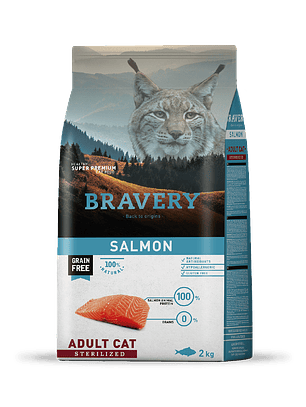 Bravery Salmón Adult Cat Sterilized