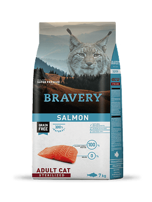 Bravery Salmón Adult Cat Sterilized