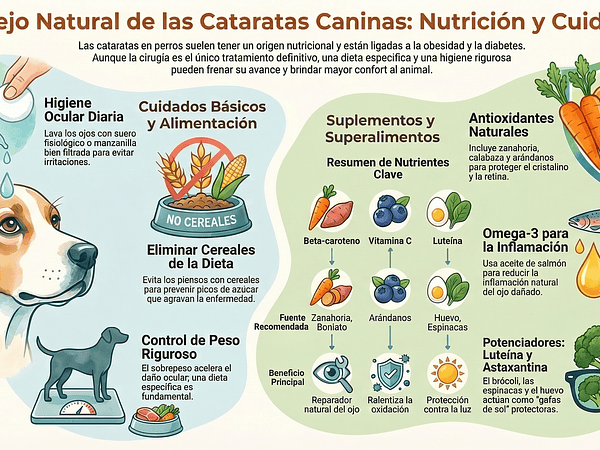 Como ralentizar la pérdida de visión y mejorar la salud ocular de tu Perro