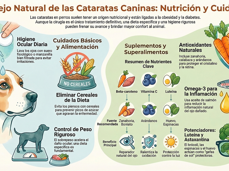 Como ralentizar la pérdida de visión y mejorar la salud ocular de tu Perro