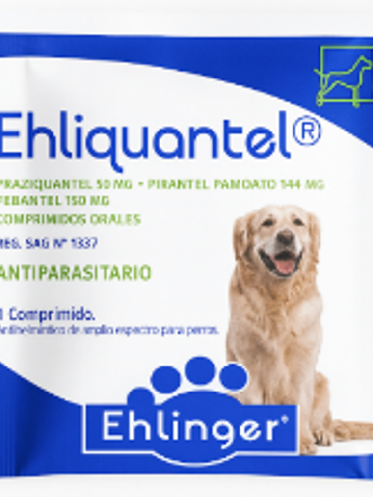 Ehliquantel Perro 1 Comprimido (hasta 10 kg. por comprimido) 1