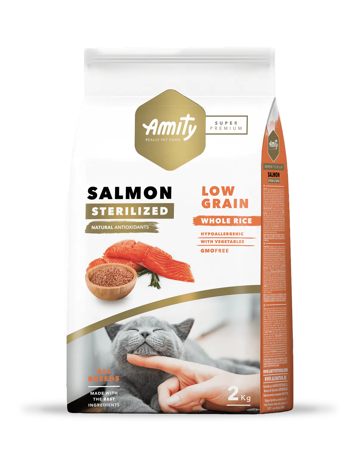 SUPER PREMIUM LOW GRAIN SALMON ADULT CAT STERILIZED 7 kg 1