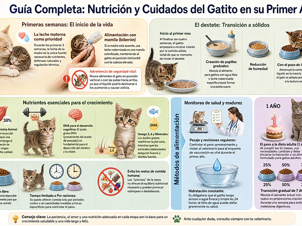 Guía de Alimentación y Cuidado para Gatitos Bebés