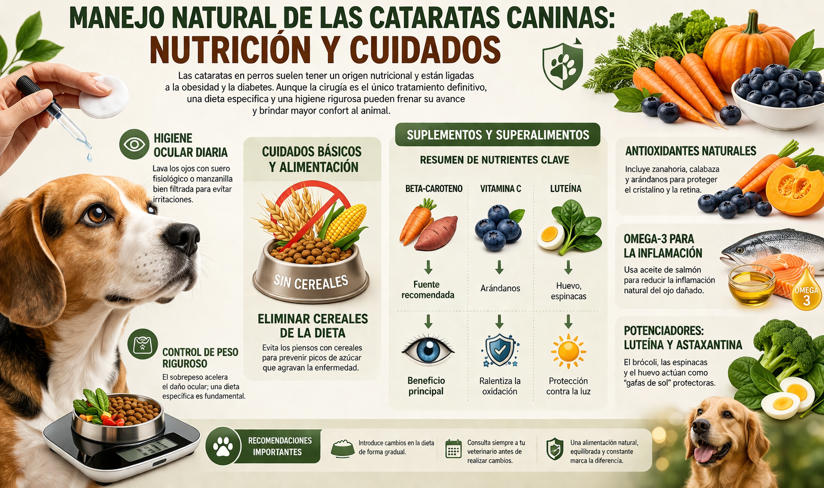 Como ralentizar la pérdida de visión y mejorar la salud ocular de tu Perro