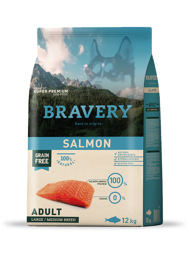 Bravery Salmon Adult Large Medium Breeds 1