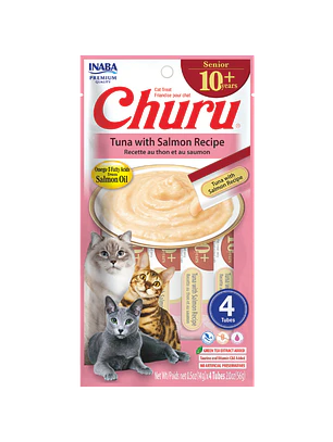 Churu Gatos Senior Atun con Salmon 4u x 14g  (56g)