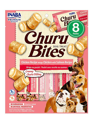 Dog Churu Bites de pollo con salmón 8u x 12g (96g)