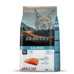 BRAVERY CAT SALMON ADULT 7KG