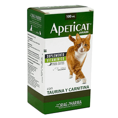 DRAG PHARMA APETICAT SUPLEMENTO VITAMINICO GATOS JARABE 100ML