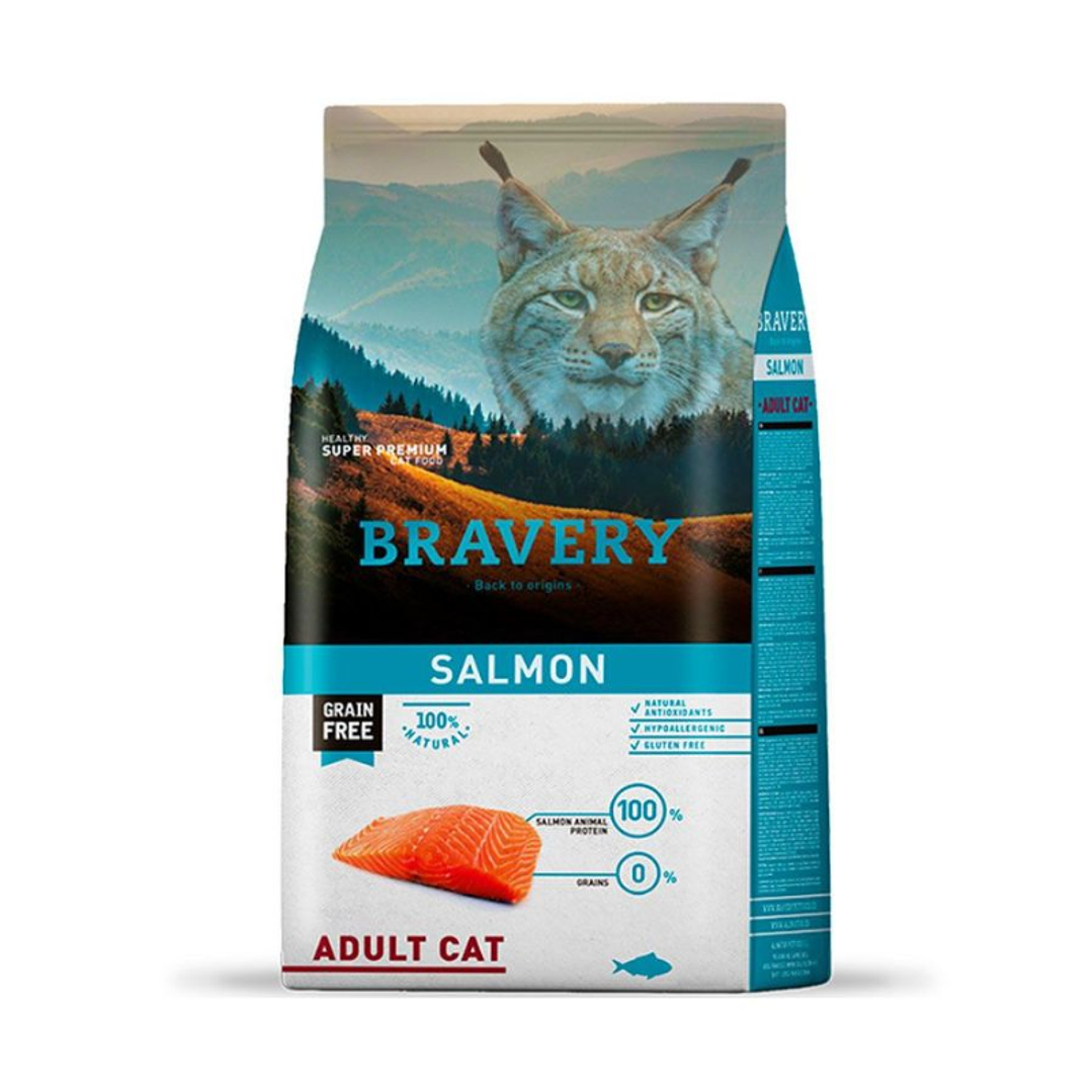 Bravery Salmon Adulto 7kg comida Gato 1