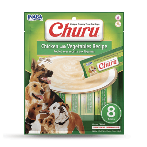 Churu perros - Pollo con Verduras 8 un.