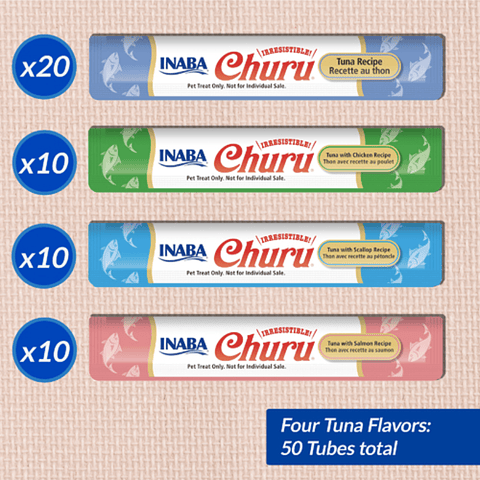 Frasco Churu Gato - Variedades Atún (50 un.)