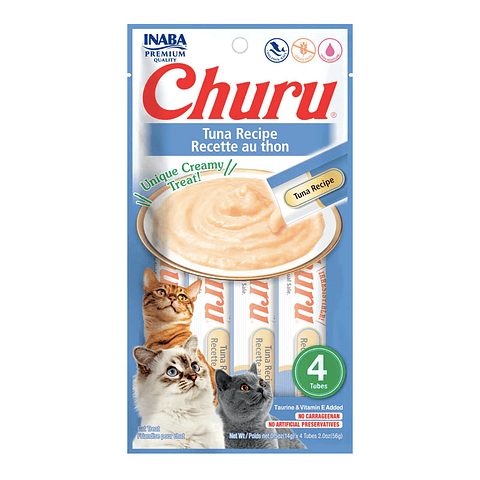 Churu Gatos - Sabor Atún (4 un.)