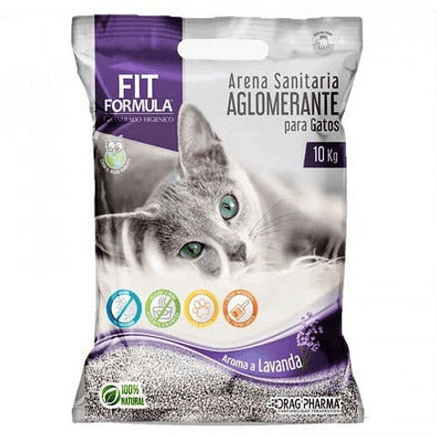 Arena sanitaria Fit Formula - Lavanda 10 KG.