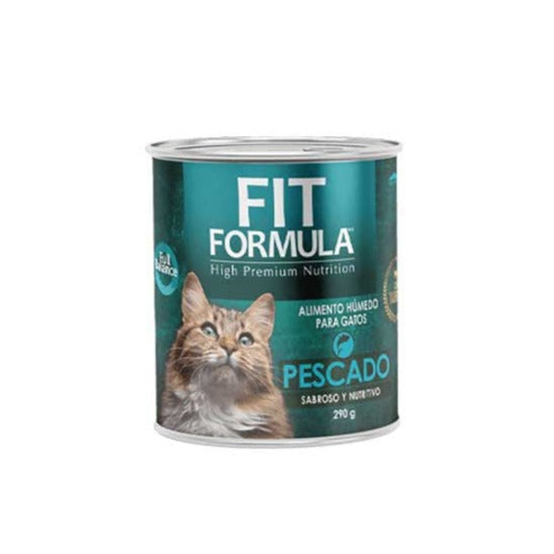 Lata Fit Formula Gato - Sabor pescado (290 gr.) 1