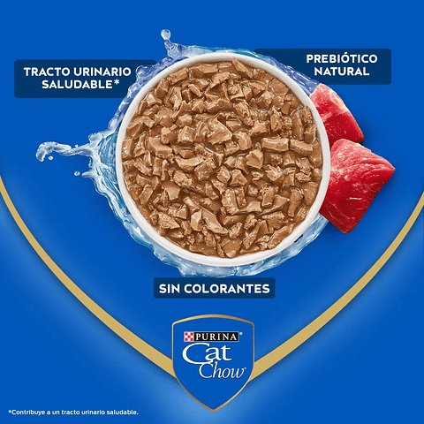 Pouch Cat Chow - Gatos Adultos - Sabor Carne (85 gr.)