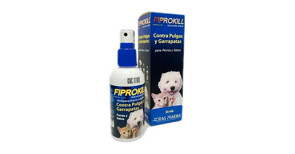 Fiprokill Spray antiparasitario perros y gatos 50 mL.