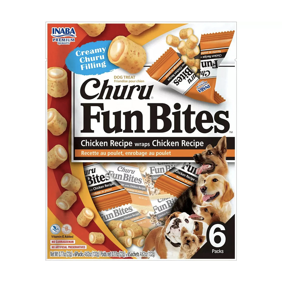 Churu Fun Bites perro - Pollo (6 un.) 1