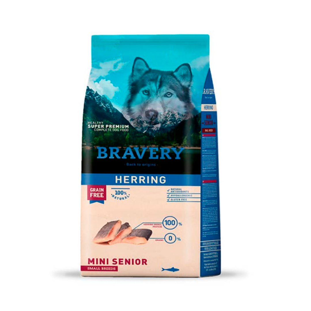 Bravery comida perro Mini Senior Herring 2 Kg. 1