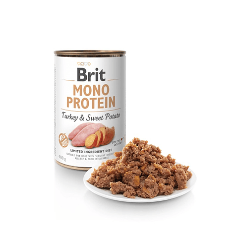 Lata Brit Mono Protein - Turkey & Sweet Potato 400 gr.